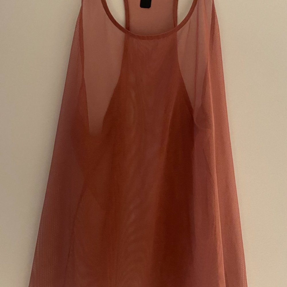 VS Sport Pink Mesh razor back tank